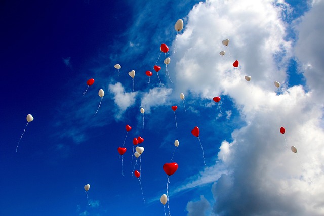 balónky v oblacích 